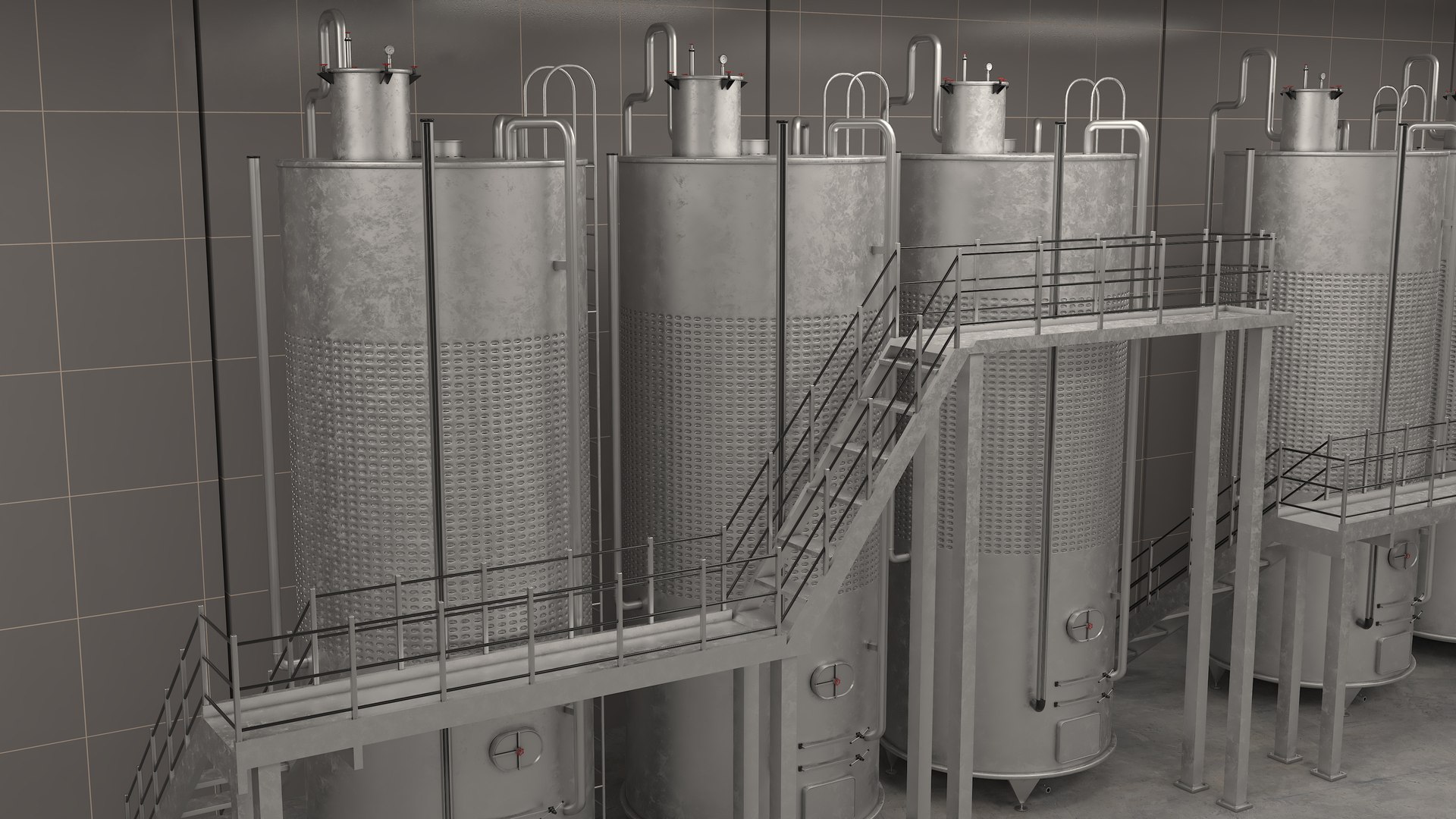 3D Wine Manufacture Interior - TurboSquid 2209688