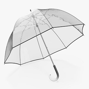 Clear Bubble Umbrella 3D model