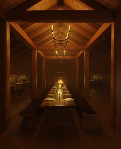 Viking house interior