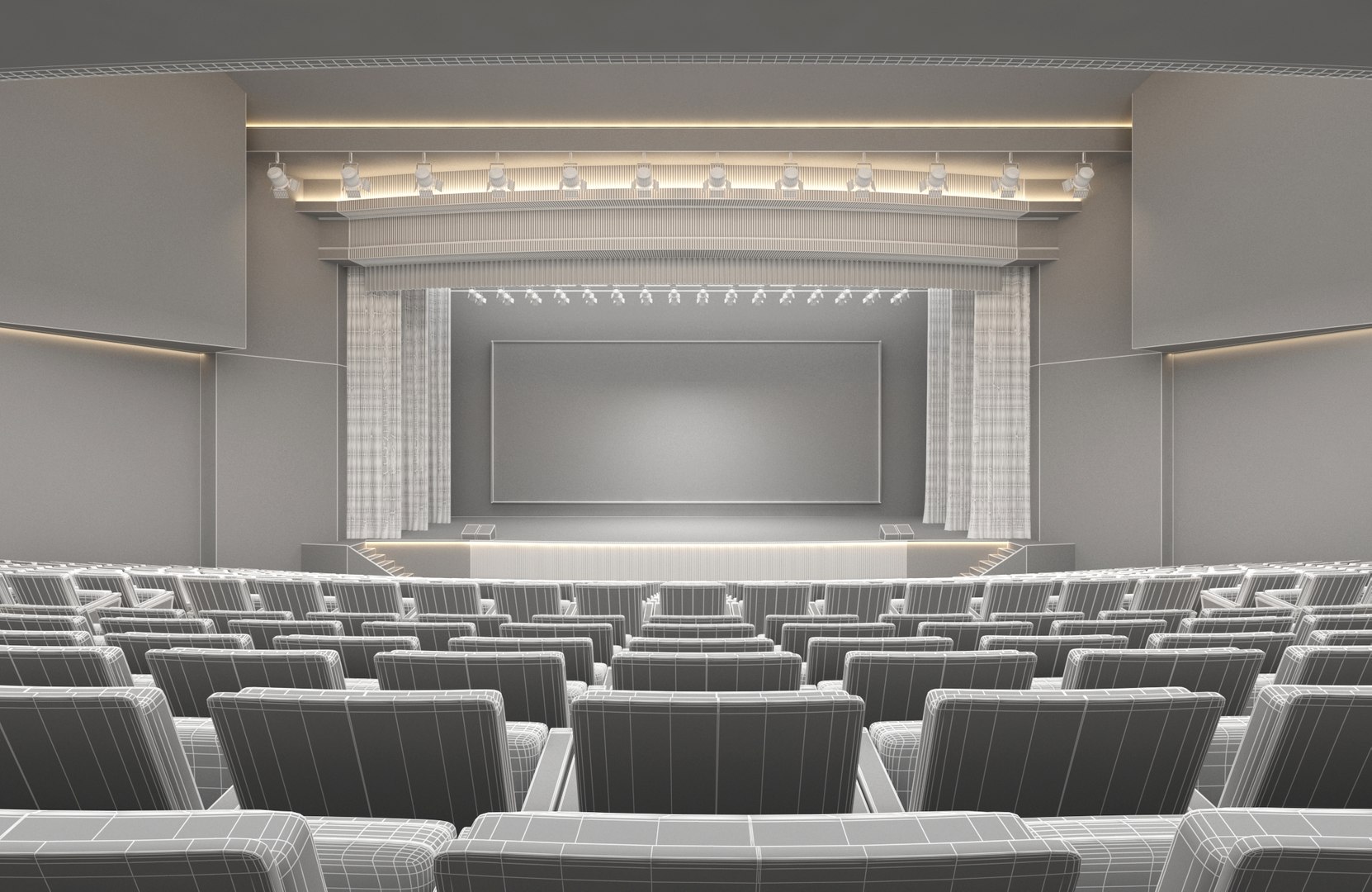 Theater Interior 01 3D - TurboSquid 2238712
