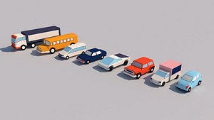cars low poly