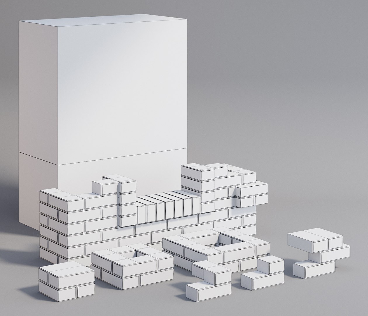 3D Model Brick Wall - TurboSquid 1231556