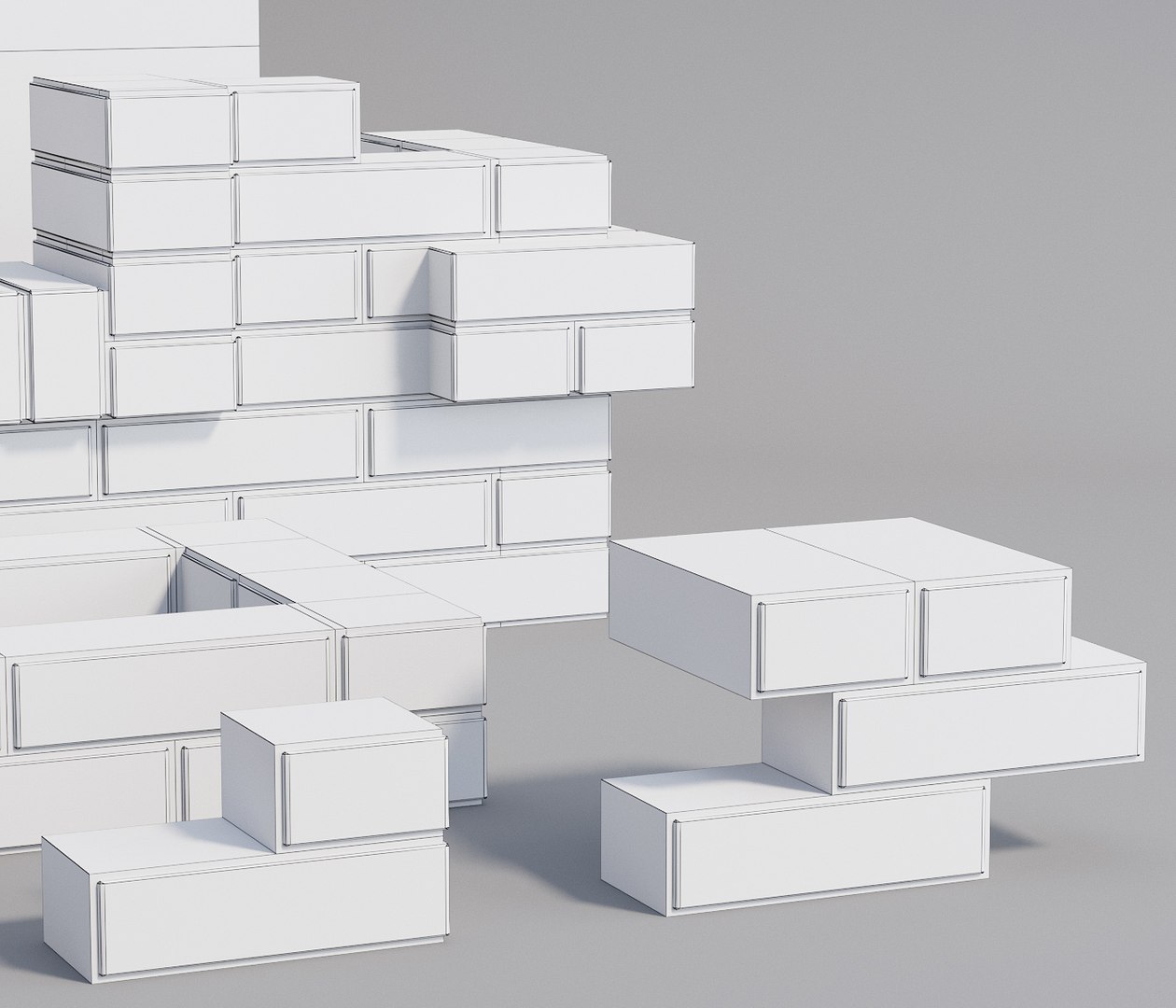 3D Model Brick Wall - TurboSquid 1231556