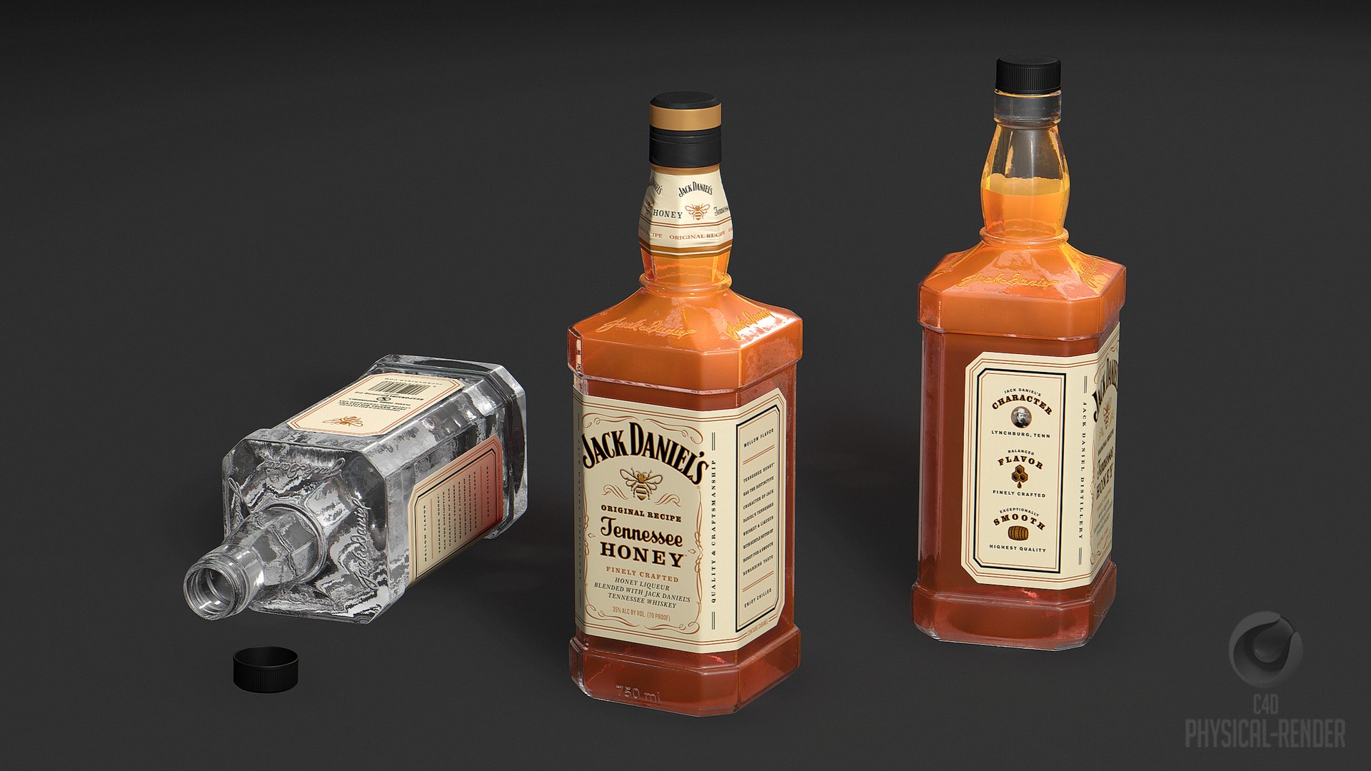 Jack Daniels Whiskey Bottle Tenesse Honey 3D model https://p.turbosquid.com/ts-thumb/Va/BdNZkH/Kf/physical/png/1704577797/1920x1080/fit_q87/cfd7e3c5b8f9cf1f0a1a34c35de8a34d5ab35e4b/physical.jpg