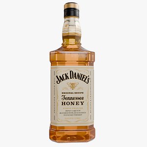 Jack Daniels Whiskey Bottle Tenesse Honey 3D model