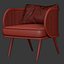 3D model Victoria rattan chair FD50