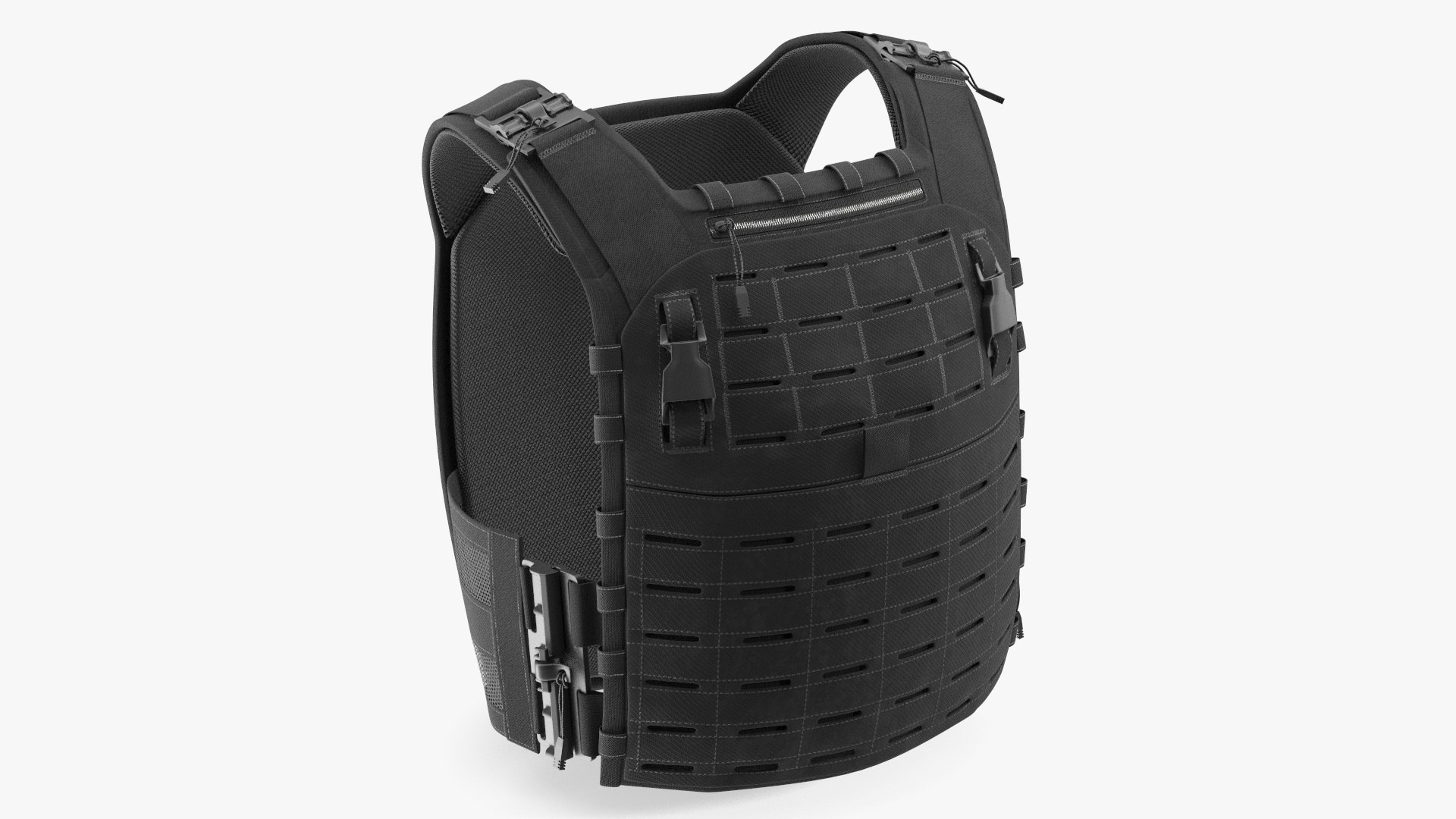 Plate Carrier Ballistic Vest 3D model preview