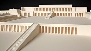 3D egyptian queen hatshepsut temple