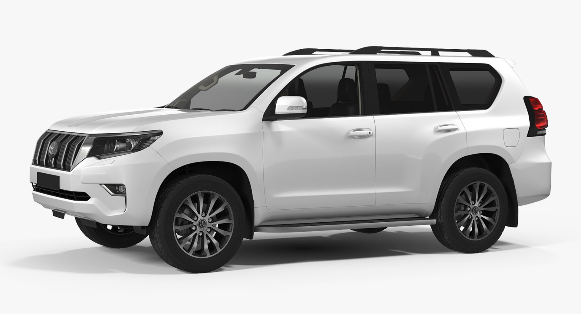 Toyota Prado 2018 Simple Interior 3D model preview