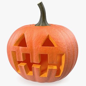 3D halloween pumpkinhead model