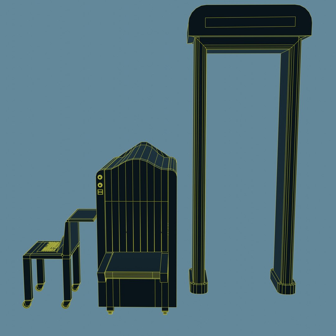 Archway Metal Detector Or X-ray Machine 3D Model - TurboSquid 2406962