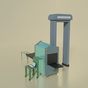 Archway Metal Detector or X-ray machine 3D model