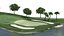golf course 3D model
