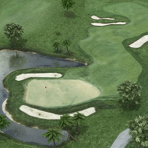 golf course 3D model