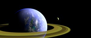 3D planet paradise model