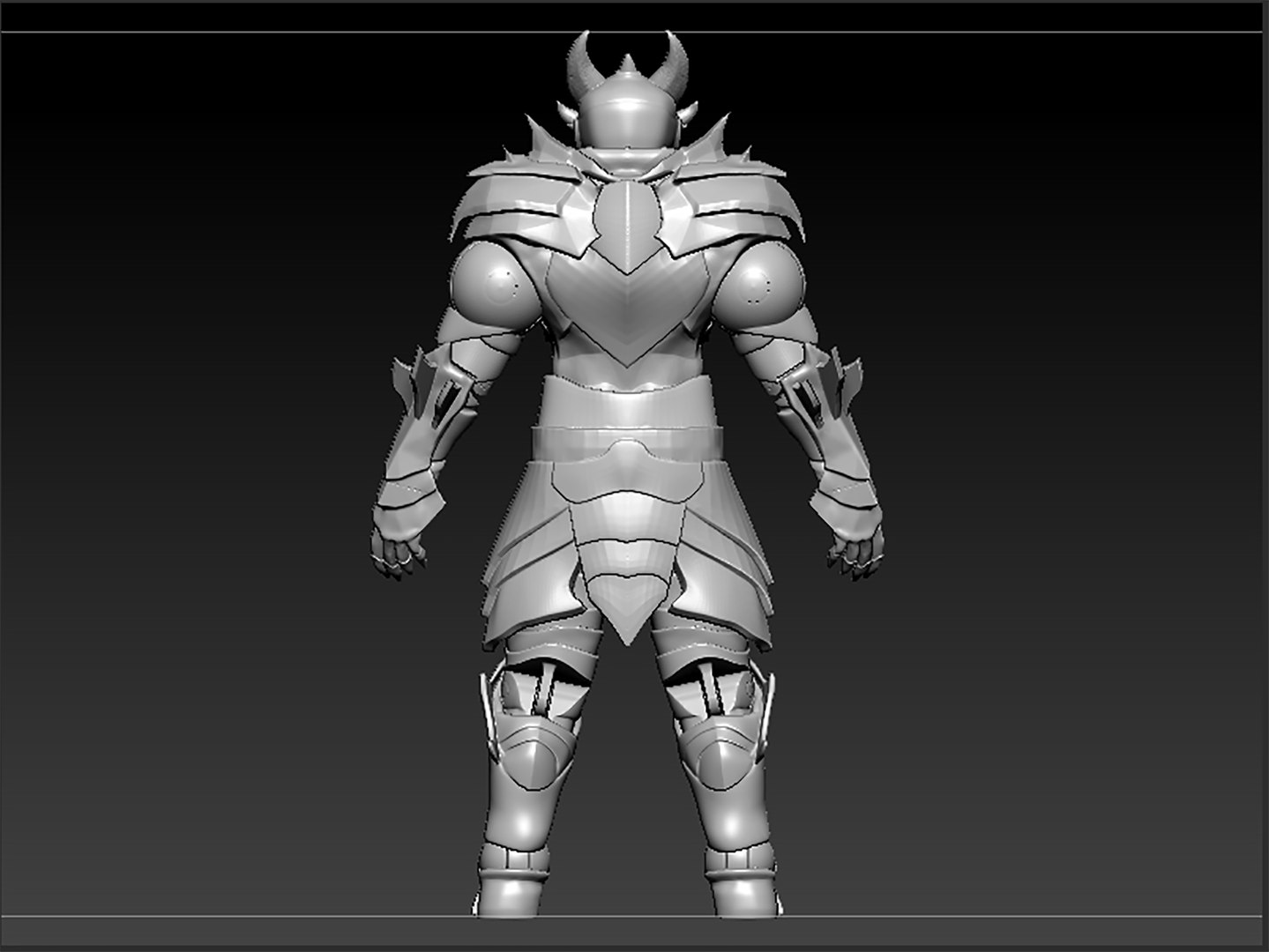 3D Generic Dark Fantasy Horned Knight - TurboSquid 2562905