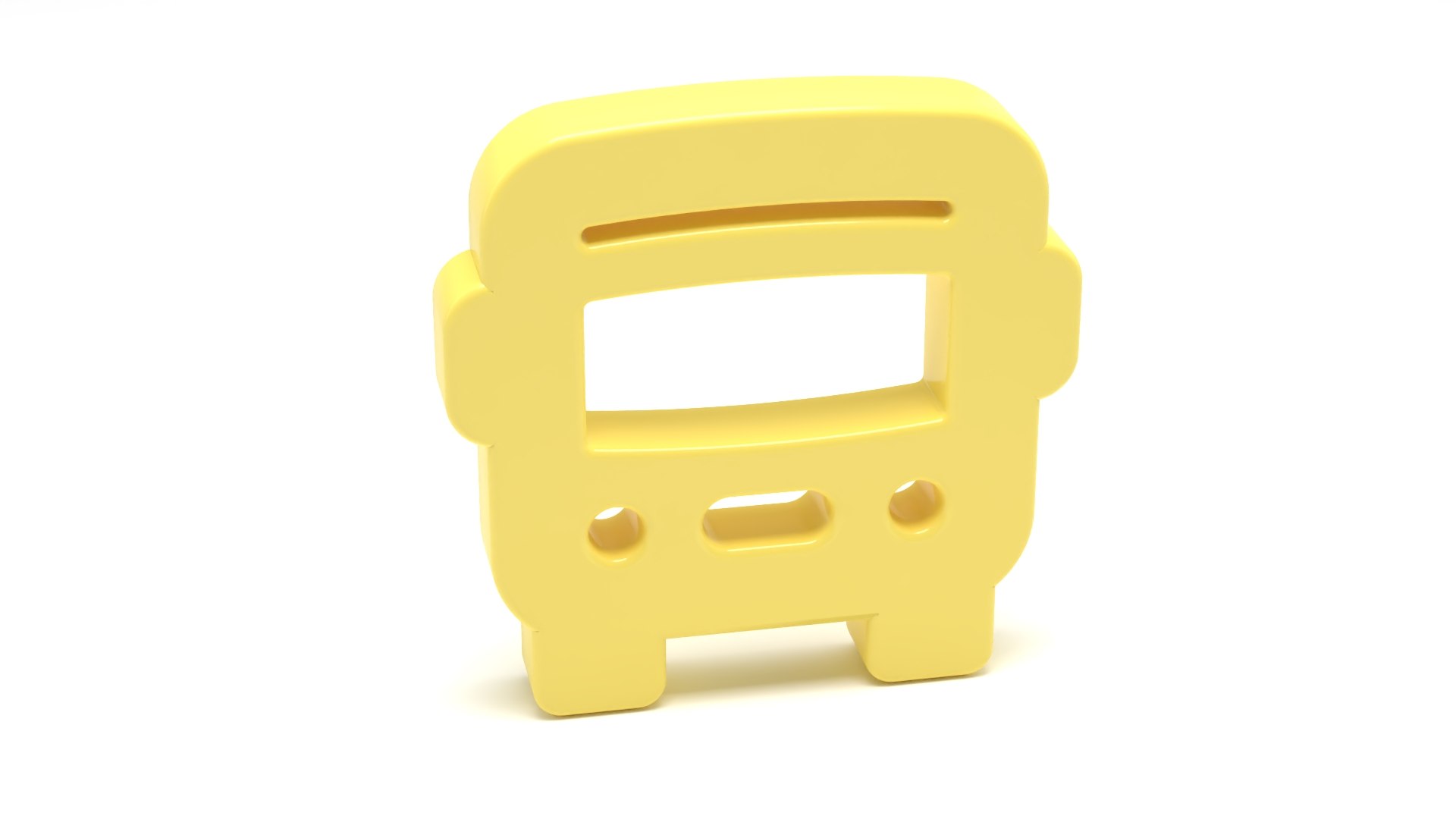 Front Bus Symbol 3D Model - TurboSquid 2552606