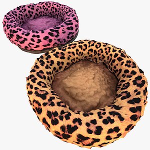 3D Bed for Pet Rodent Hamster Dogs Cats Leopard Print
