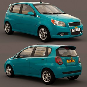 3D Chevrolet Aveo LT 2009 model