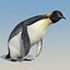 3d emperor penguin fur animation