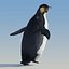 3d emperor penguin fur animation