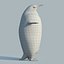 3d emperor penguin fur animation