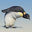3d emperor penguin fur animation