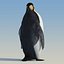 3d emperor penguin fur animation