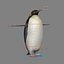 3d emperor penguin fur animation