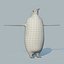 3d emperor penguin fur animation