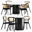 armchair-01 and chair-03 and e15 Table