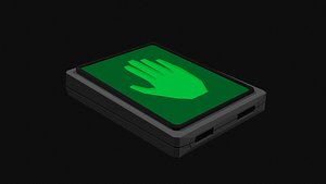 3D Lowpoly Biometric Hand Scanner model
