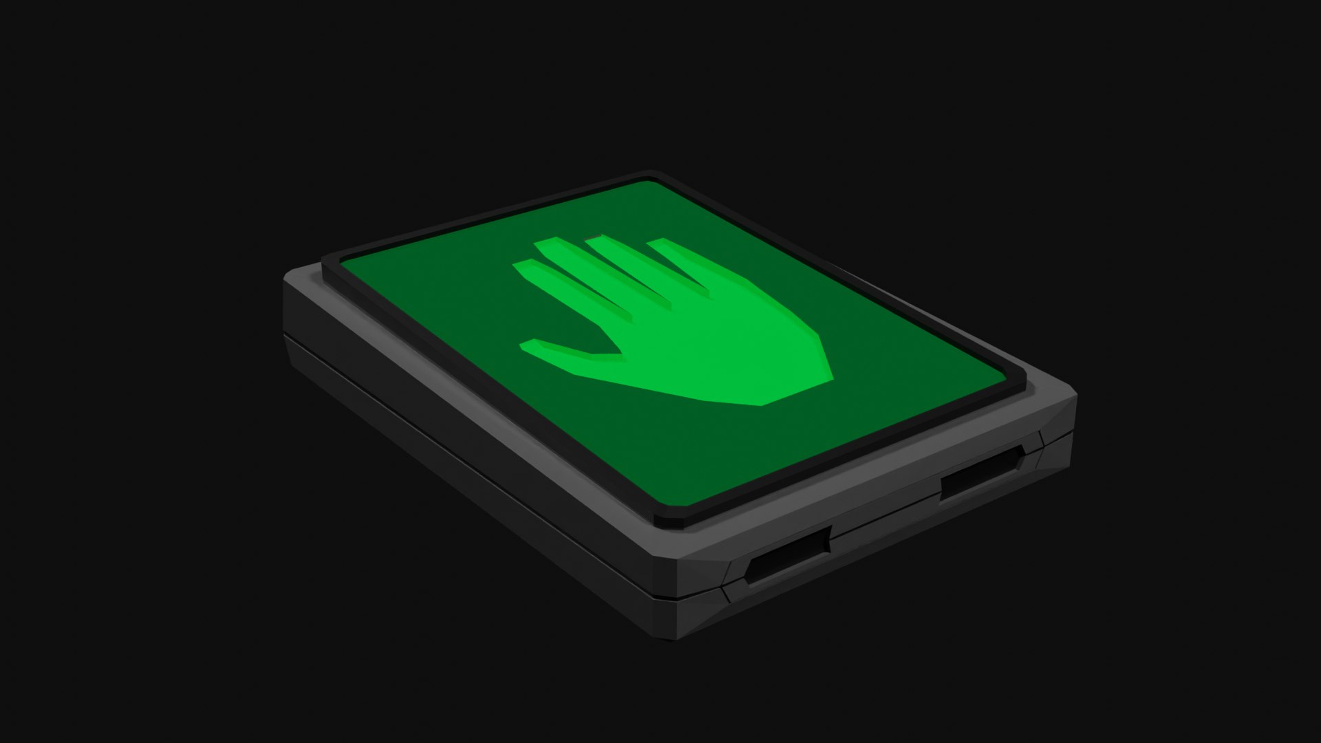 3D Lowpoly Biometric Hand Scanner Model - TurboSquid 1841299