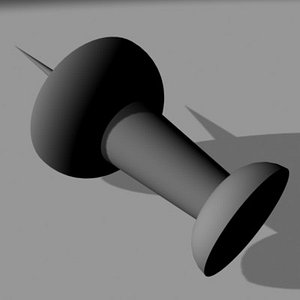 3d thumbtack tack model