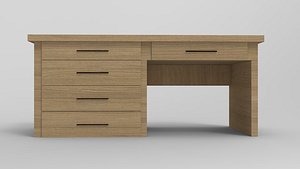 3D desk model 3D