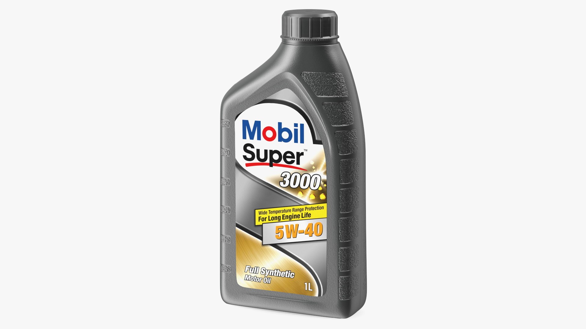 Mobil Super 3000 1L Bottle 3D model preview