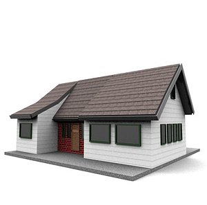 3d american neighborhood house