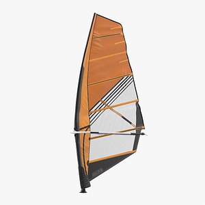 sport windsurf mast sail 3D