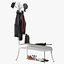 COAT RACK BENCH model