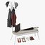 COAT RACK BENCH model