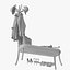 COAT RACK BENCH model