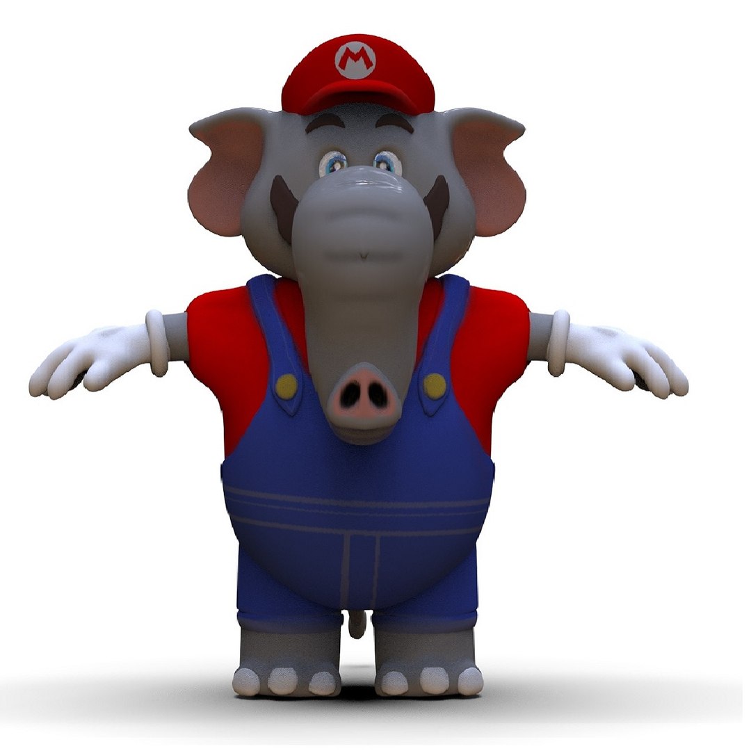 Super Mario Wonder Elephant 3D - TurboSquid 2089700