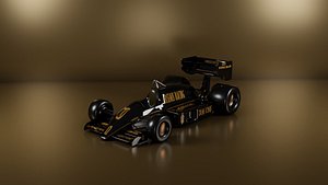 3D 1980s Formula 1 Car model