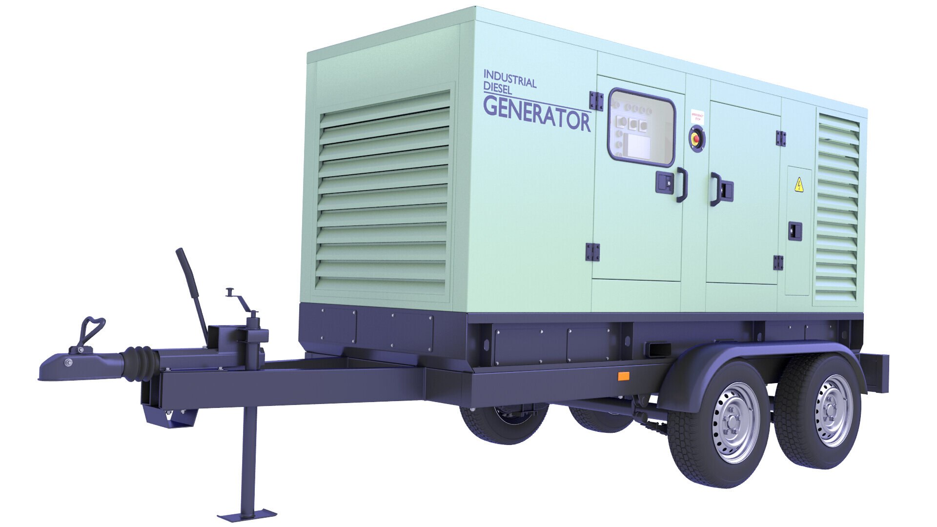 3D Diesel Generator Trailer 49 - TurboSquid 2257480