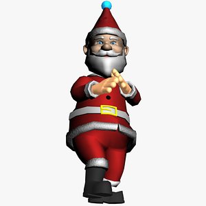 3D Santa Claus Christmas Dance Animated 3D model
