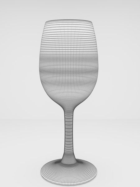 3D model wine glass