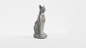 Egyptian Cat Sculpture 3D model