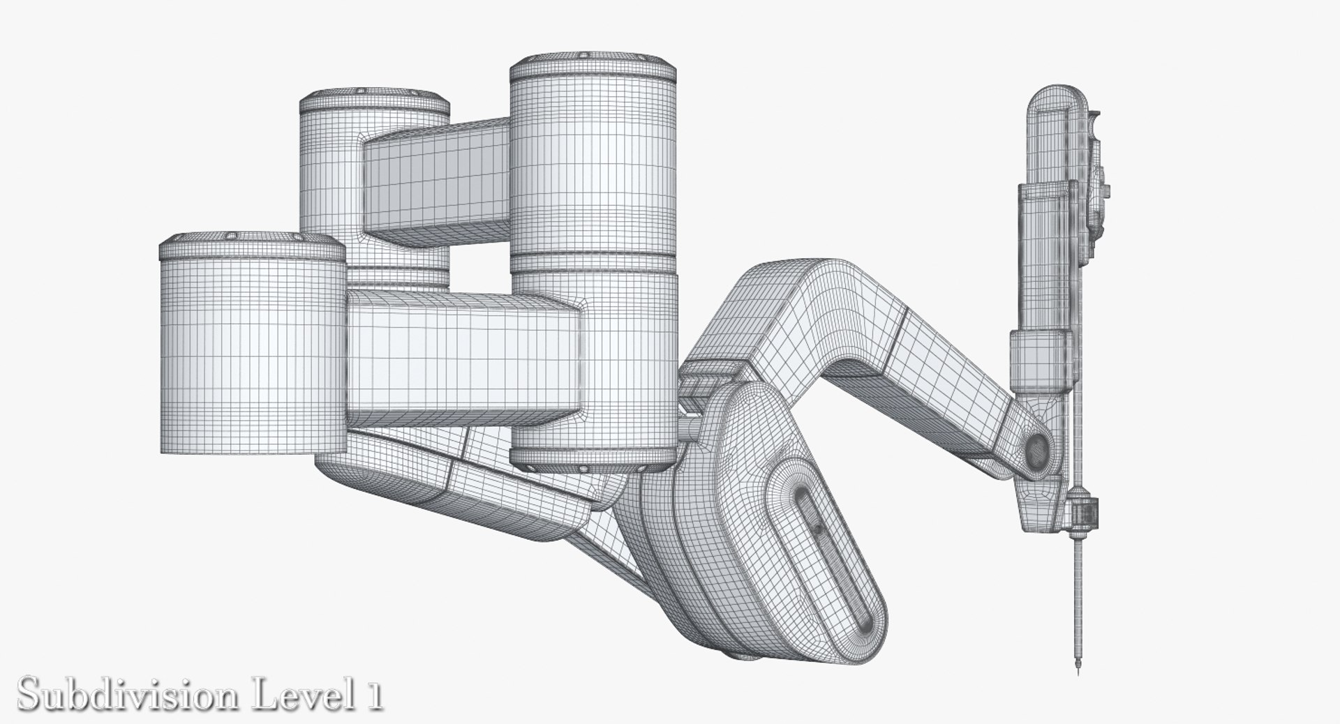 3d 3ds laboratory robot arm 3