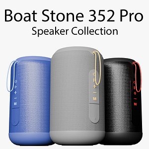 3D Boat Stone 352 Collection model