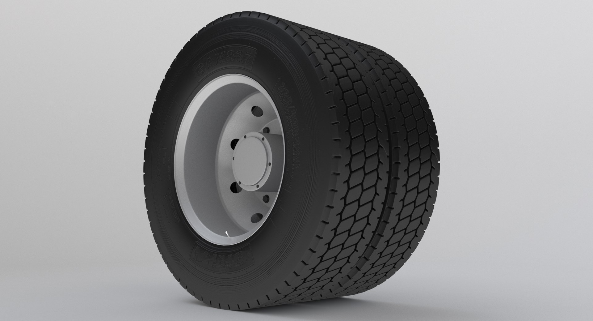 Dual Rear Wheel For Semi Truck 3D - TurboSquid 2112988